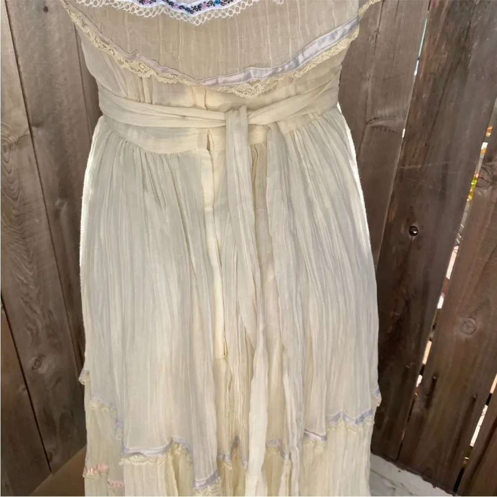 Vintage Gunne Sax by Jessica 70's Prairie Summer dress size 9 - Picture 13 of 15